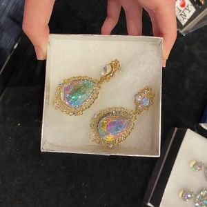 Pageant Gold Statement Earrings